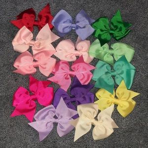 Hair Bows 15 Pack Multicolor